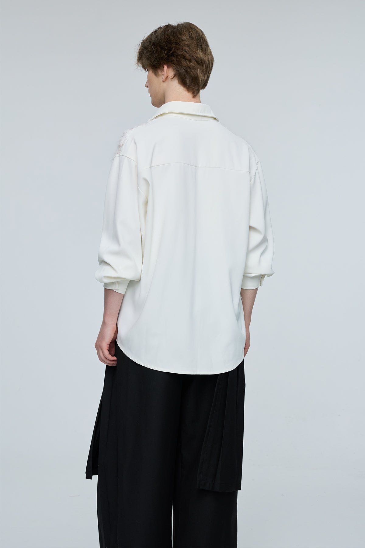 Infinite Wave Floral Pearl Long Sleeve Shirt