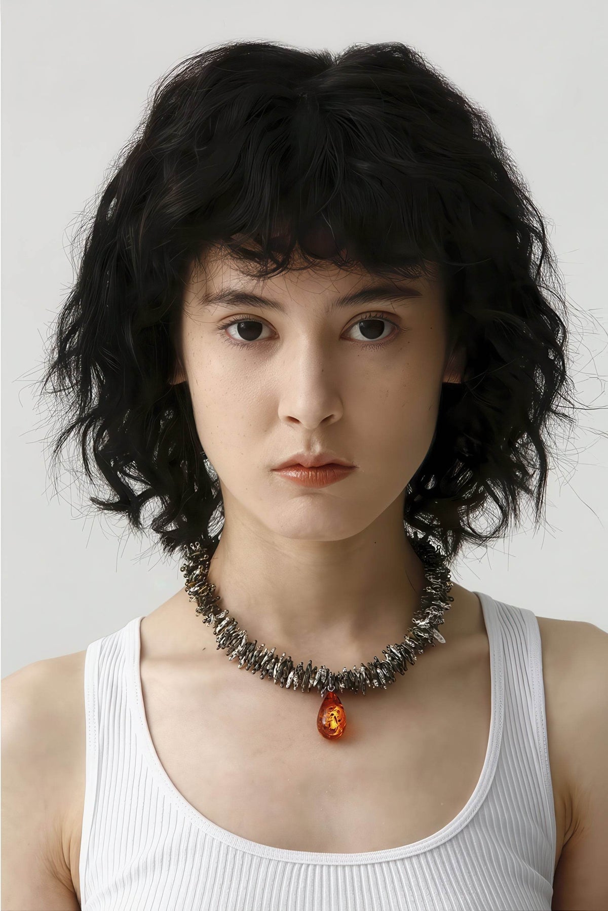 Amber Pendant Necklace