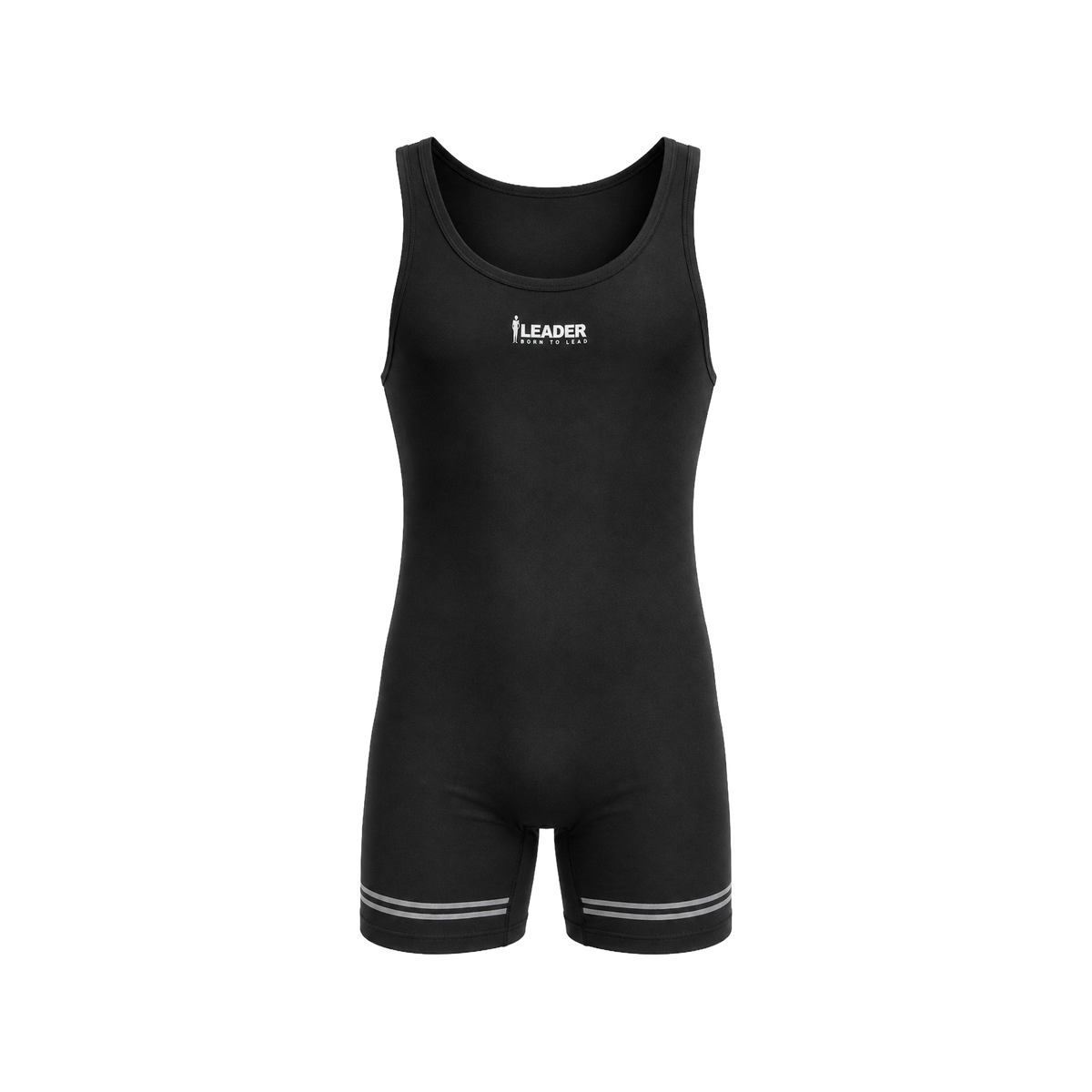 LEADER Sports Singlet Black