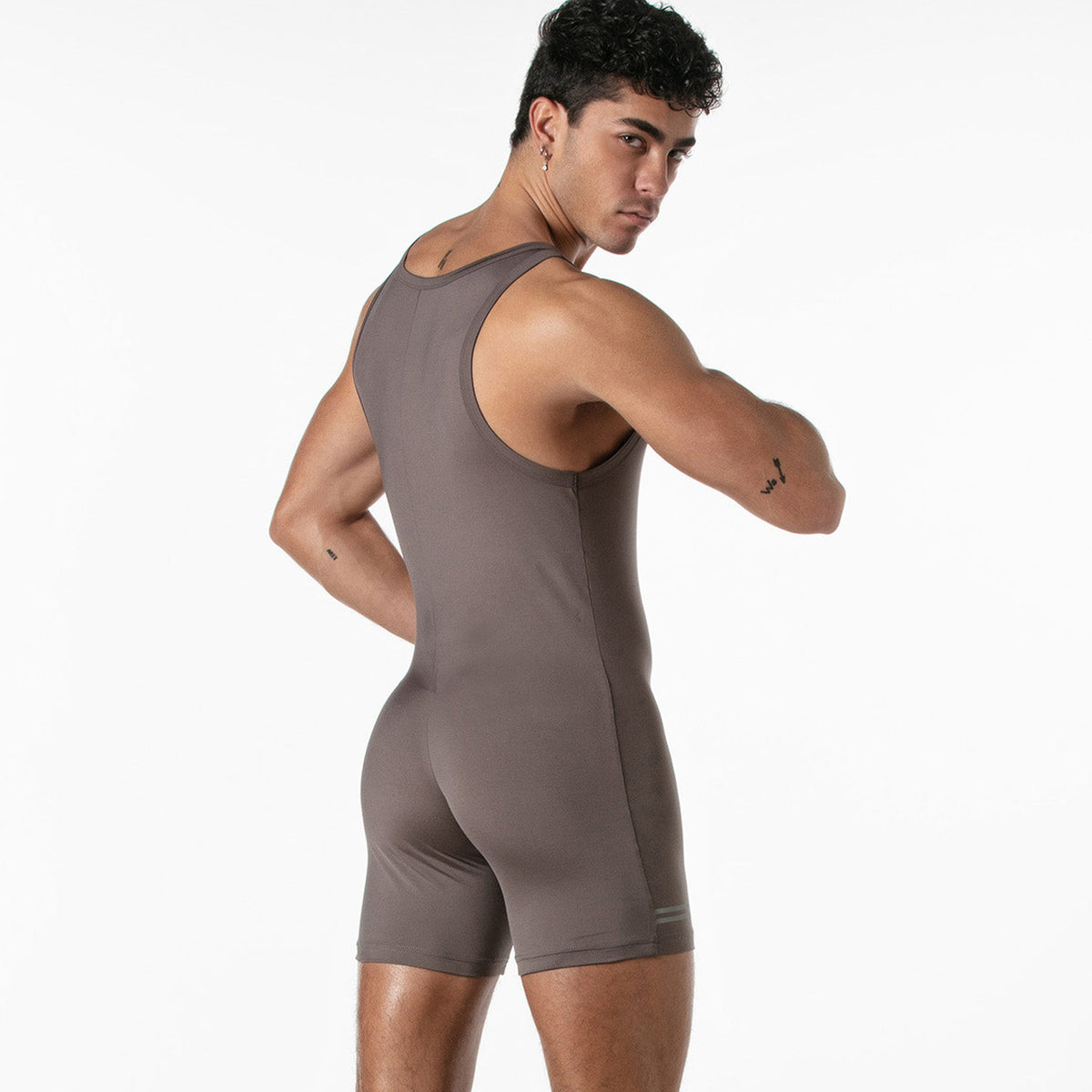 LEADER Sports Singlet Taupe