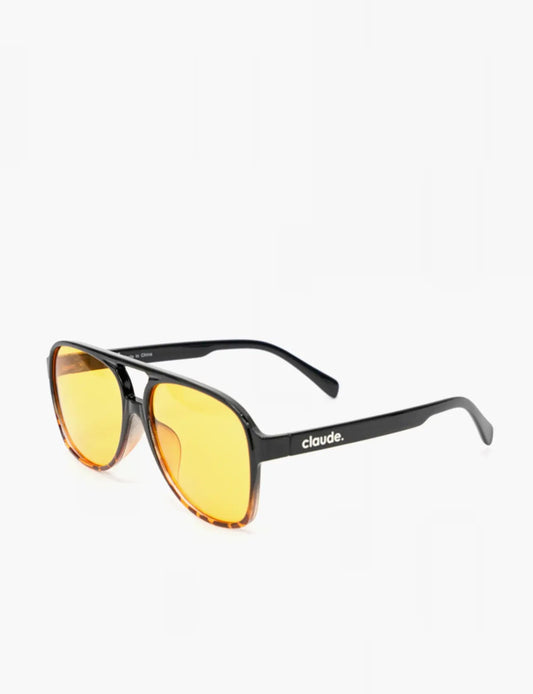 ALEX AVIATOR SUNGLASSES - DEMI / YELLOW
