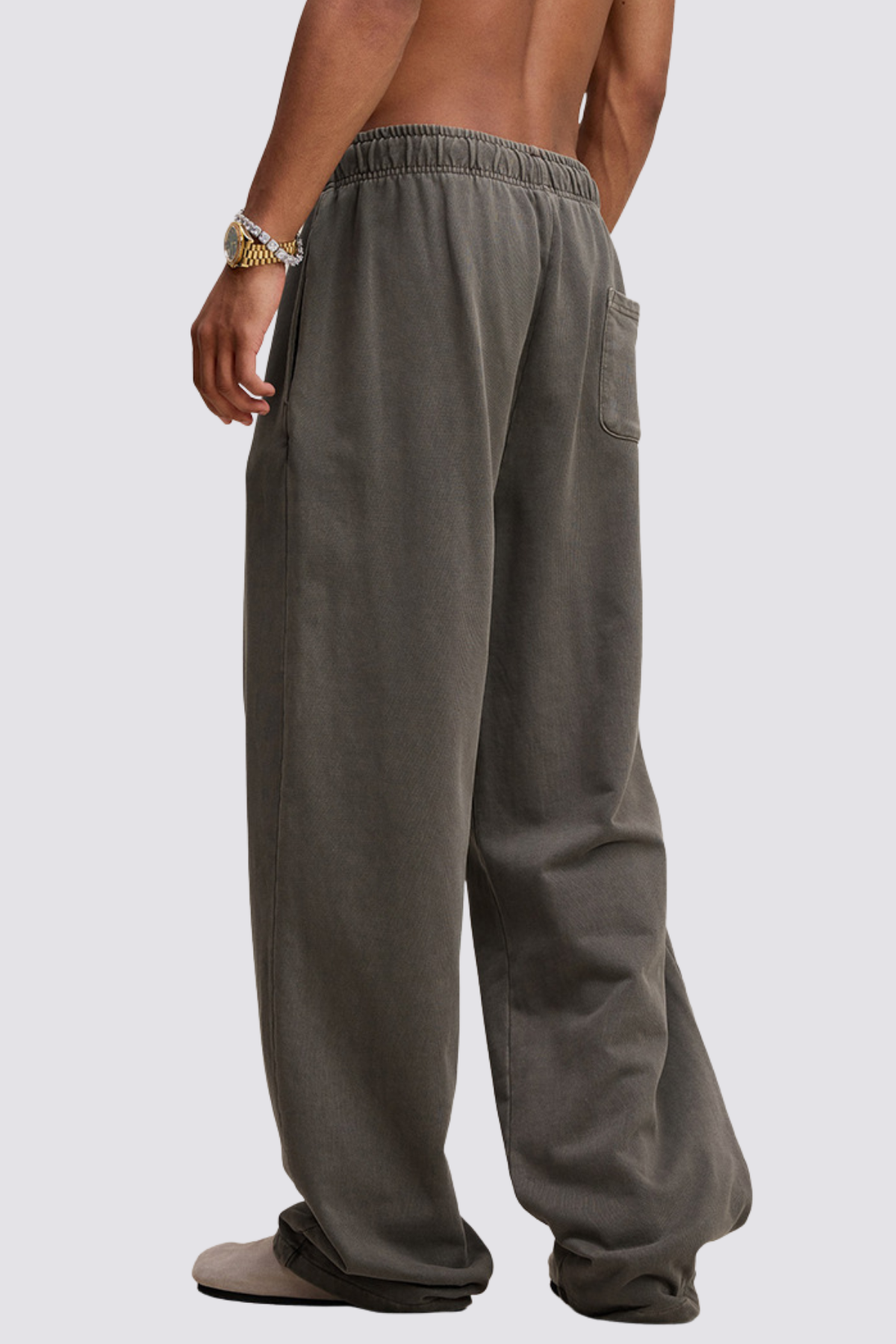 Linear Pace Straight Pants Brown
