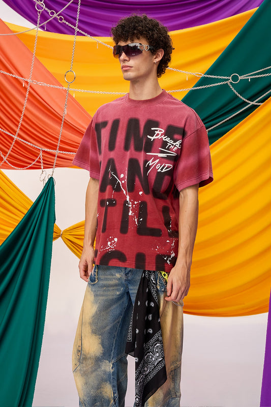 Low Trace Graffiti T-Shirt Pink