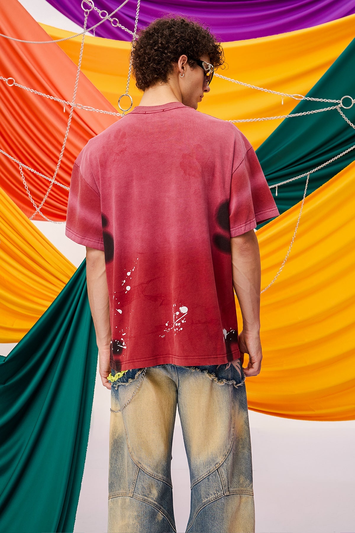 Low Trace Graffiti T-Shirt Pink