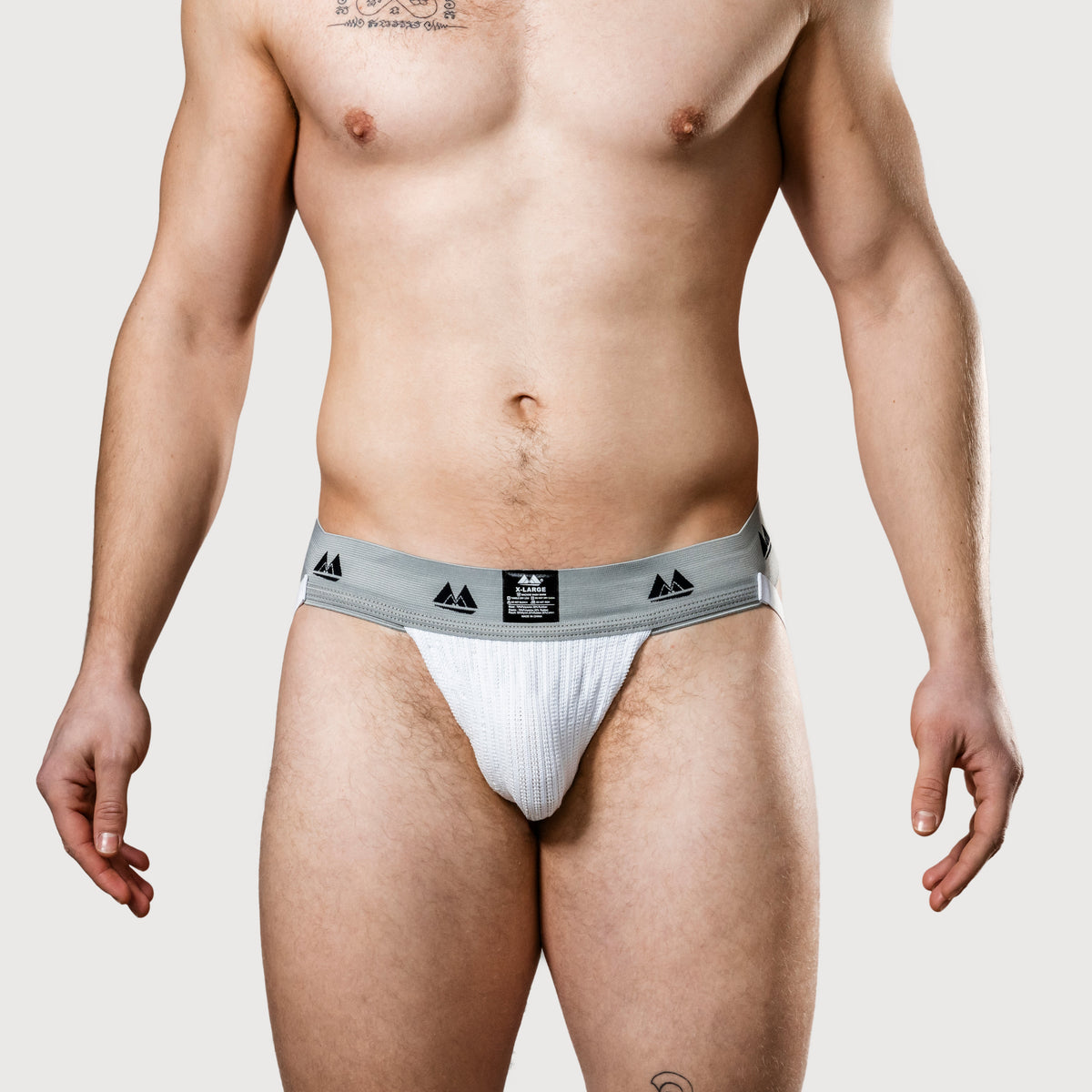 MM Sports Original Edition Swimmer/Jogger Jockstrap 2 inch White