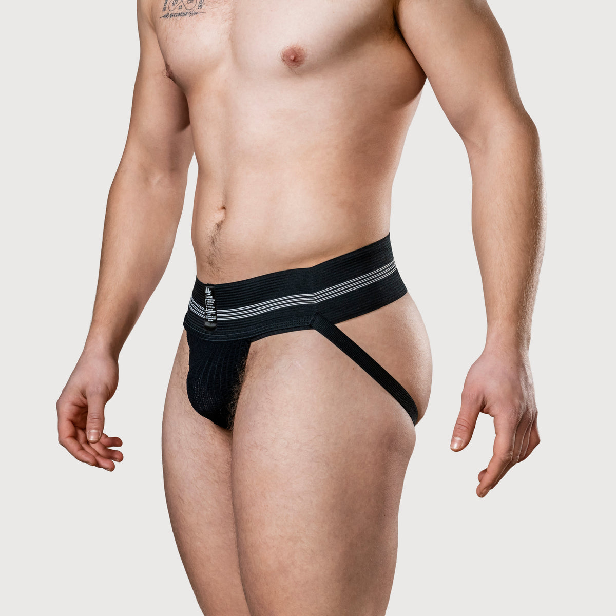MM Sports The Original No. 10 Jockstrap 3 inch Multipack 1x Black + 1x White