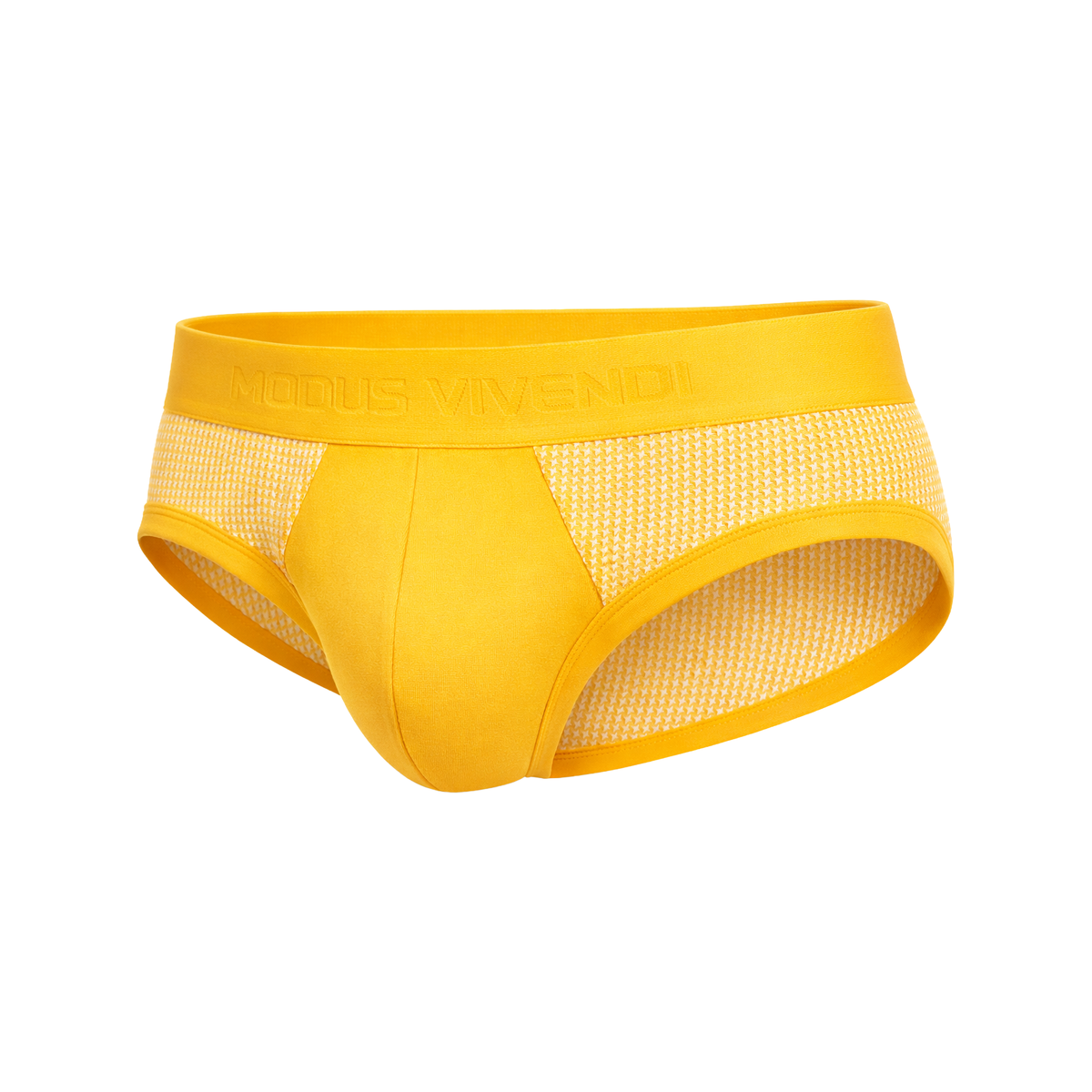 MODUS VIVENDI Pied de Coq Classic Brief Yellow