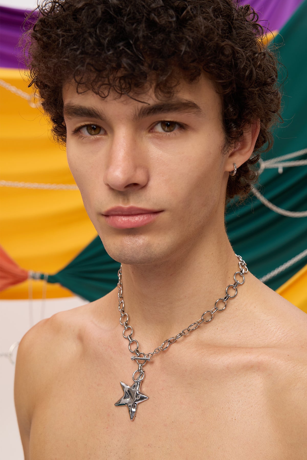 Metallic Balance Star Necklace