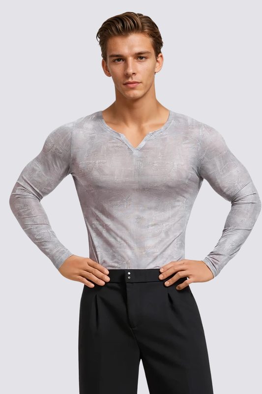 Mist Light Long Sleeve Mesh Top