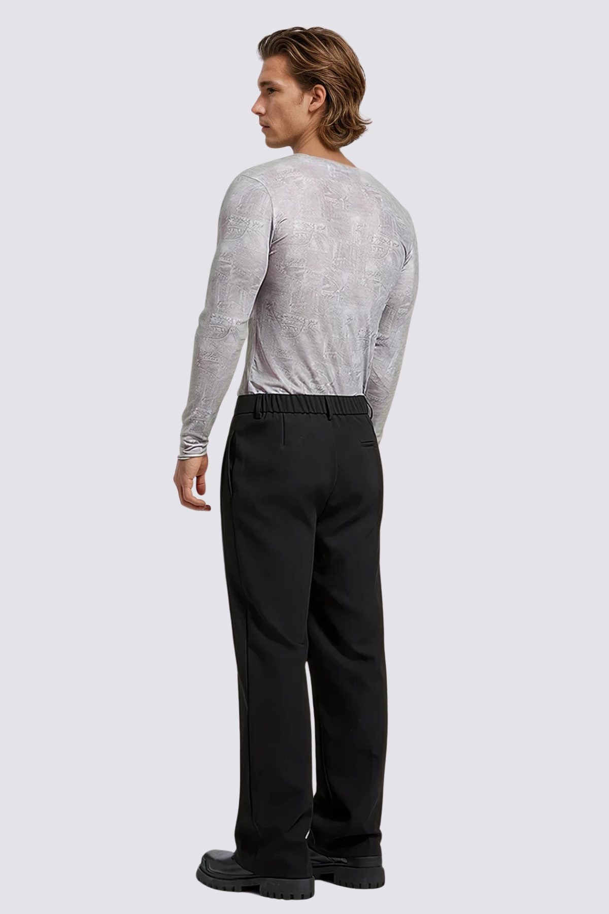 Mist Light Long Sleeve Mesh Top
