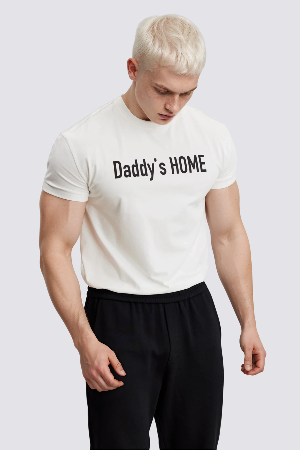 Muted Symbol Print T-Shirt White