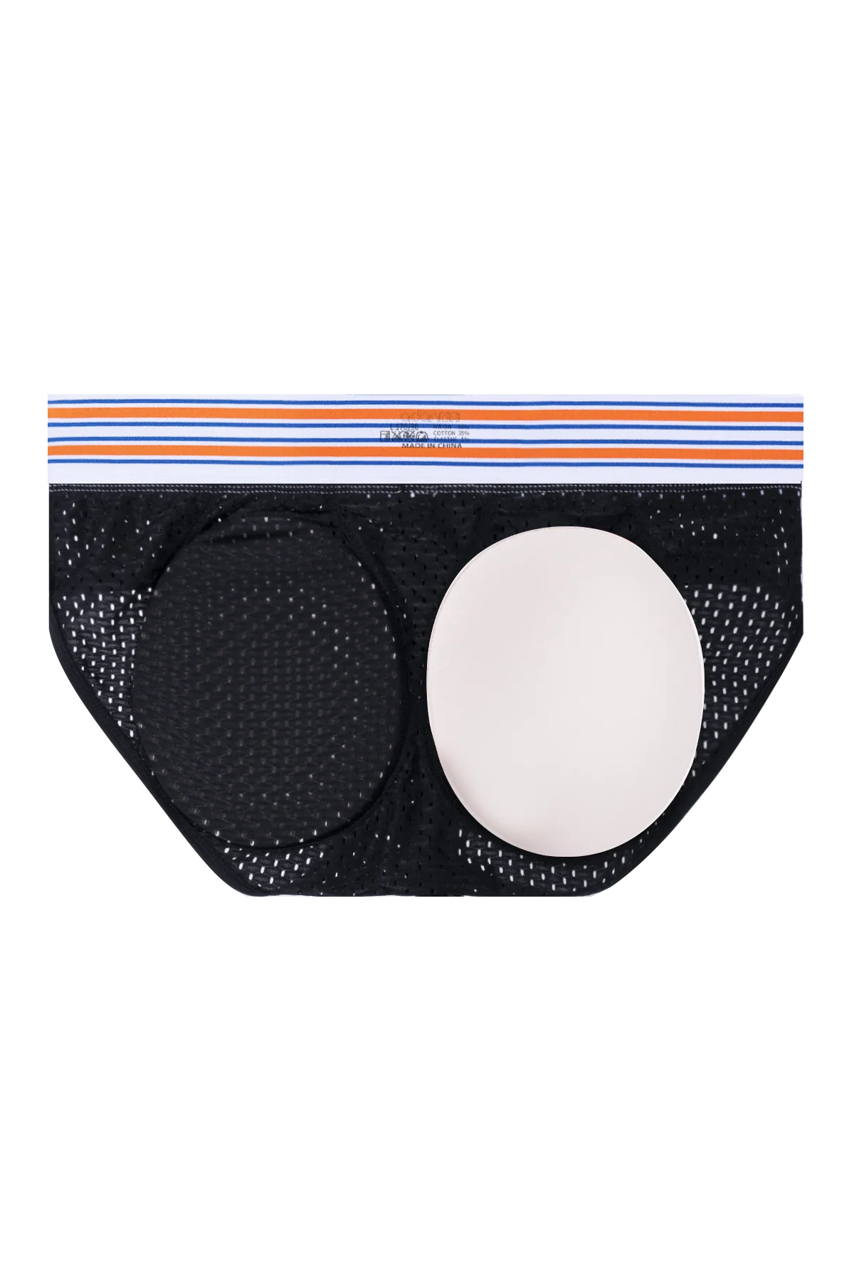 Men’s Mesh Briefs with Detachable Padding for Enhanced Shape