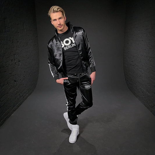 NYLON KINKSTER TRACK JACKET BLK/WHT