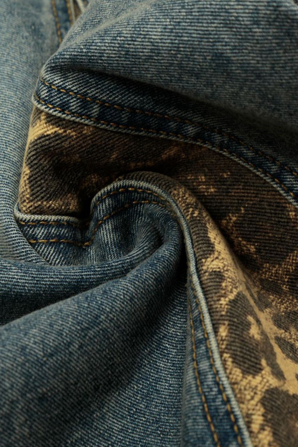 Native Rush Leopard Barrel Jeans