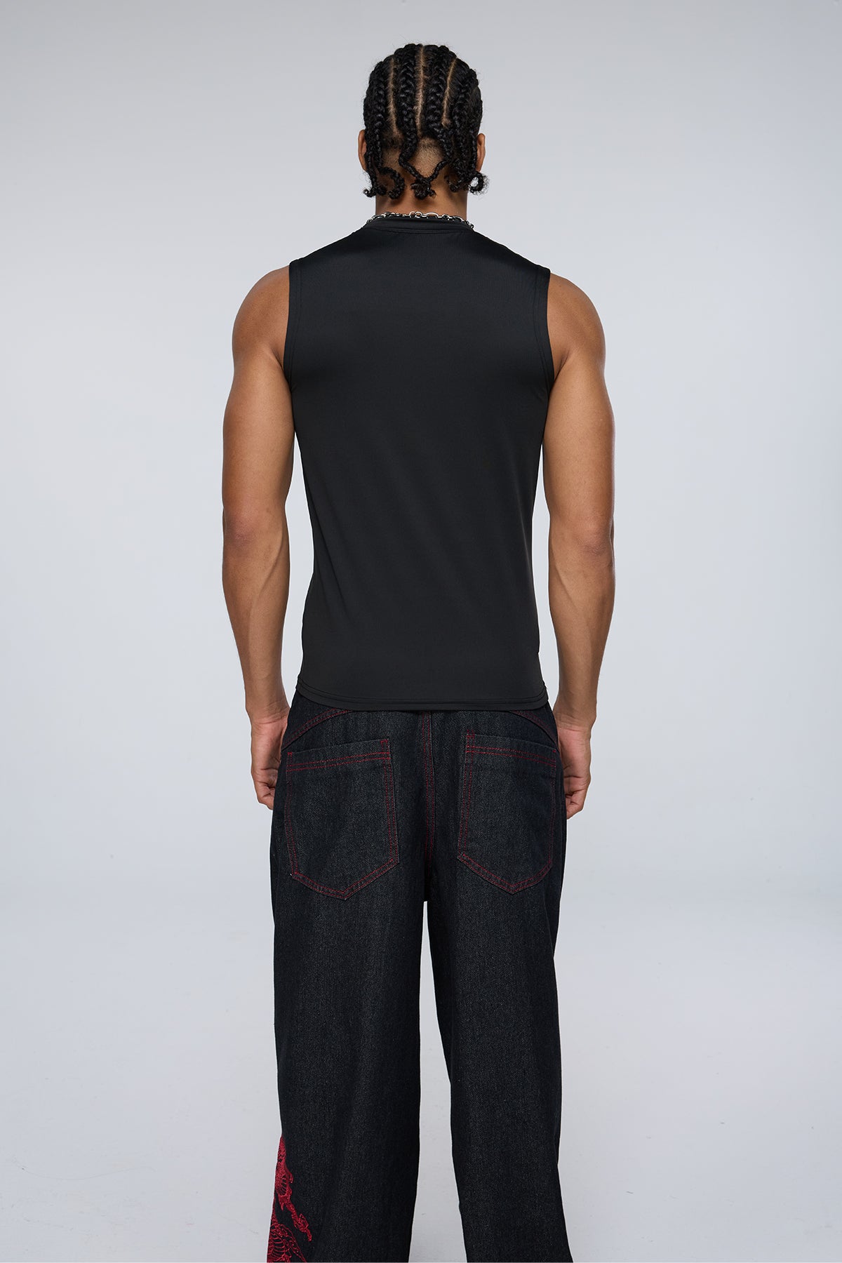 Neutral Obsidian Sleeveless Top Black