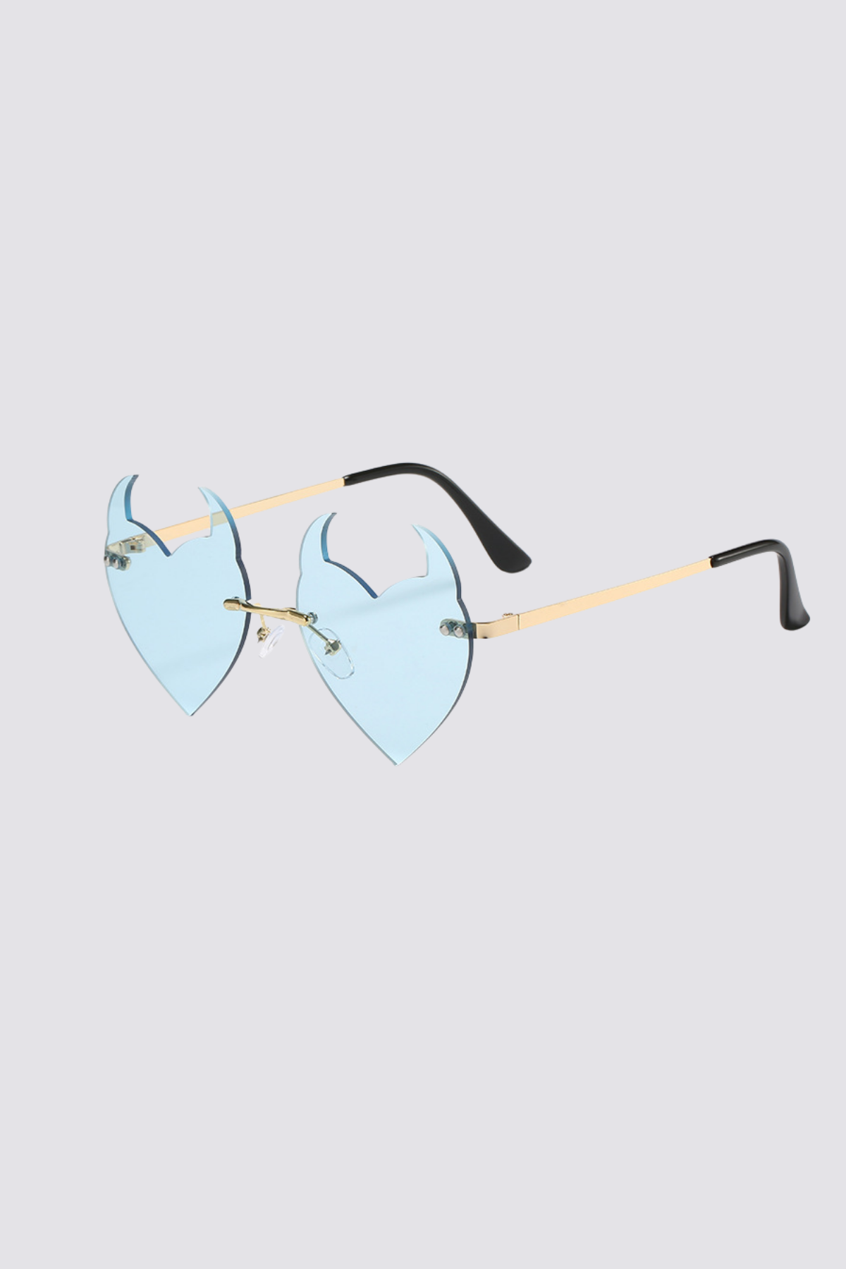 Neutral Shade Devil Sunglasses Red