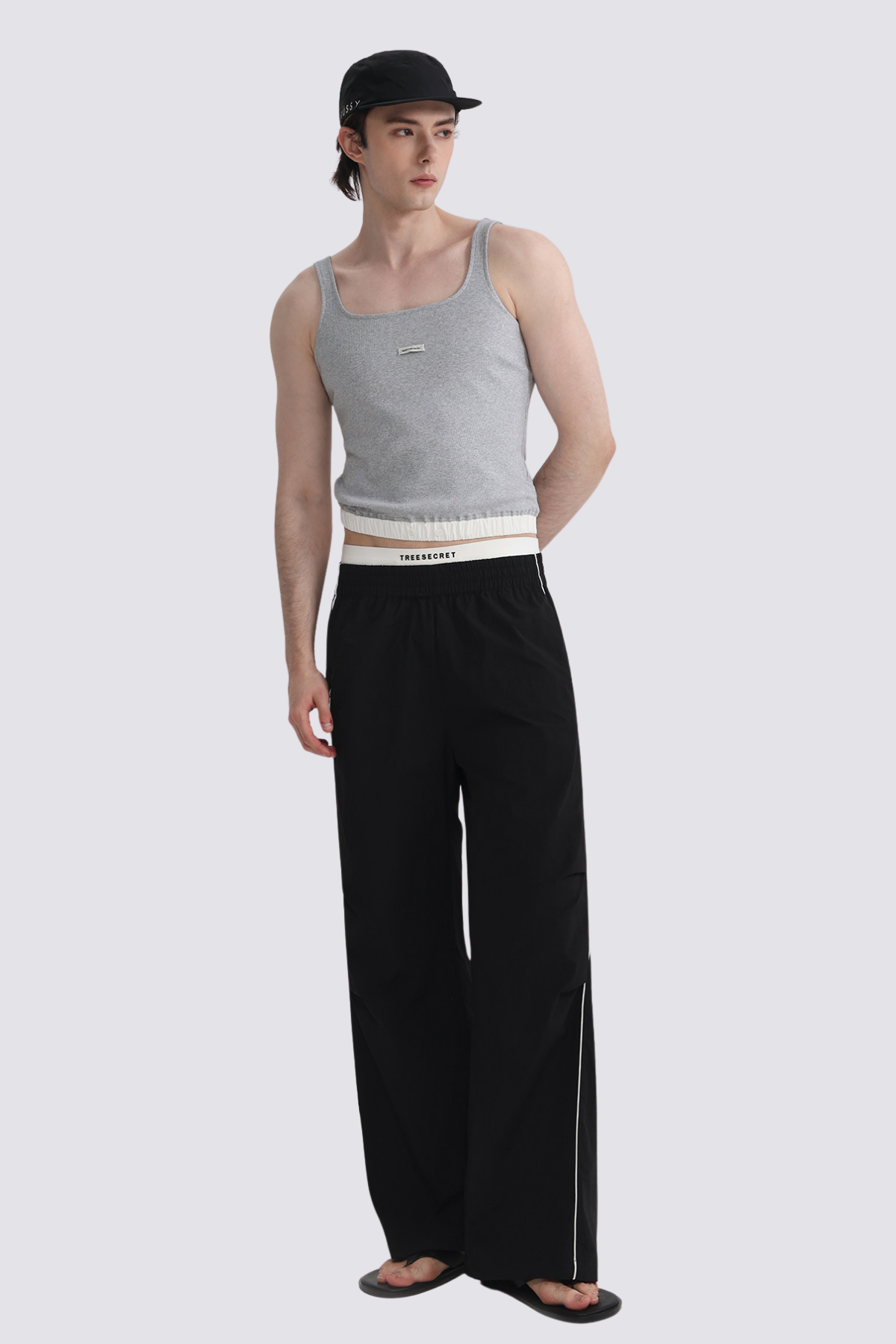 Neutral Stitch Knit Tank Top