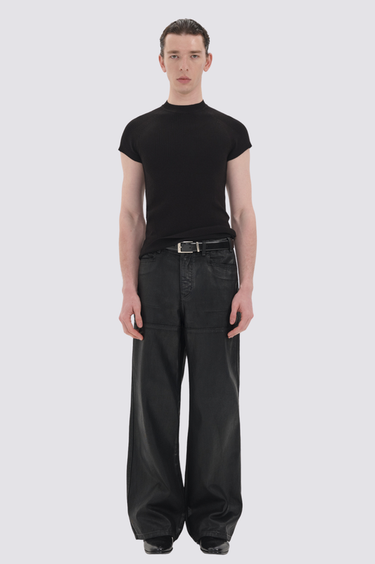 Neutral Void Stripe T-Shirt Black