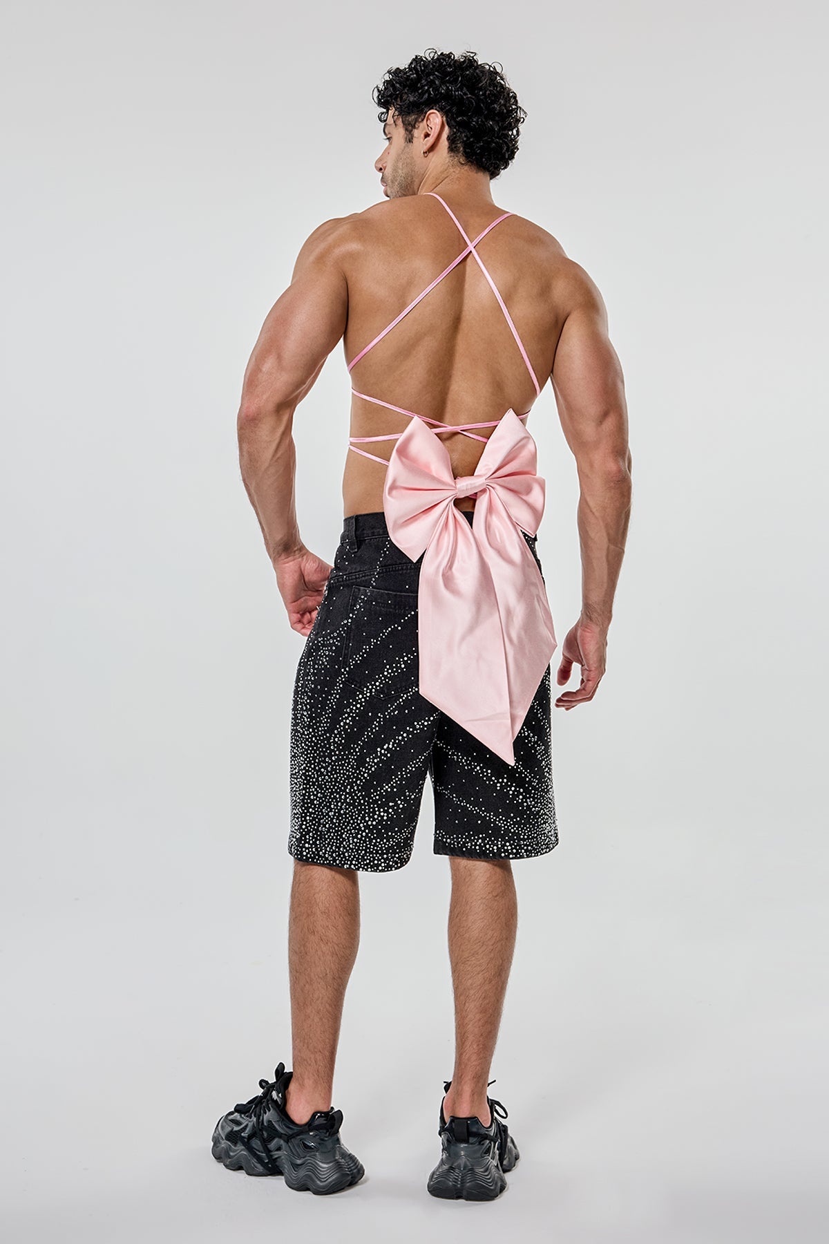 Nude Form Bow Satin Waist Accessory