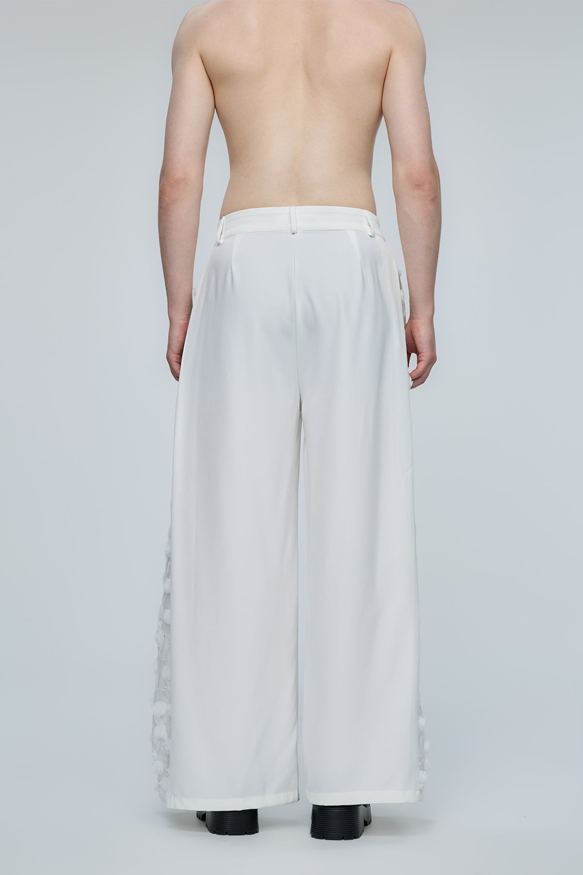 Optical Chaos Floral Wide Leg Pants