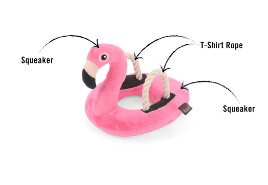 Tropical Paradise Flamingo Float