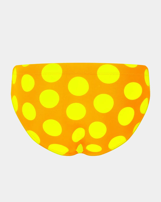 Polka Swim Brief - Orange