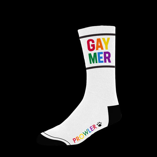 Prowler Gaymer Socks White Black Rainbow