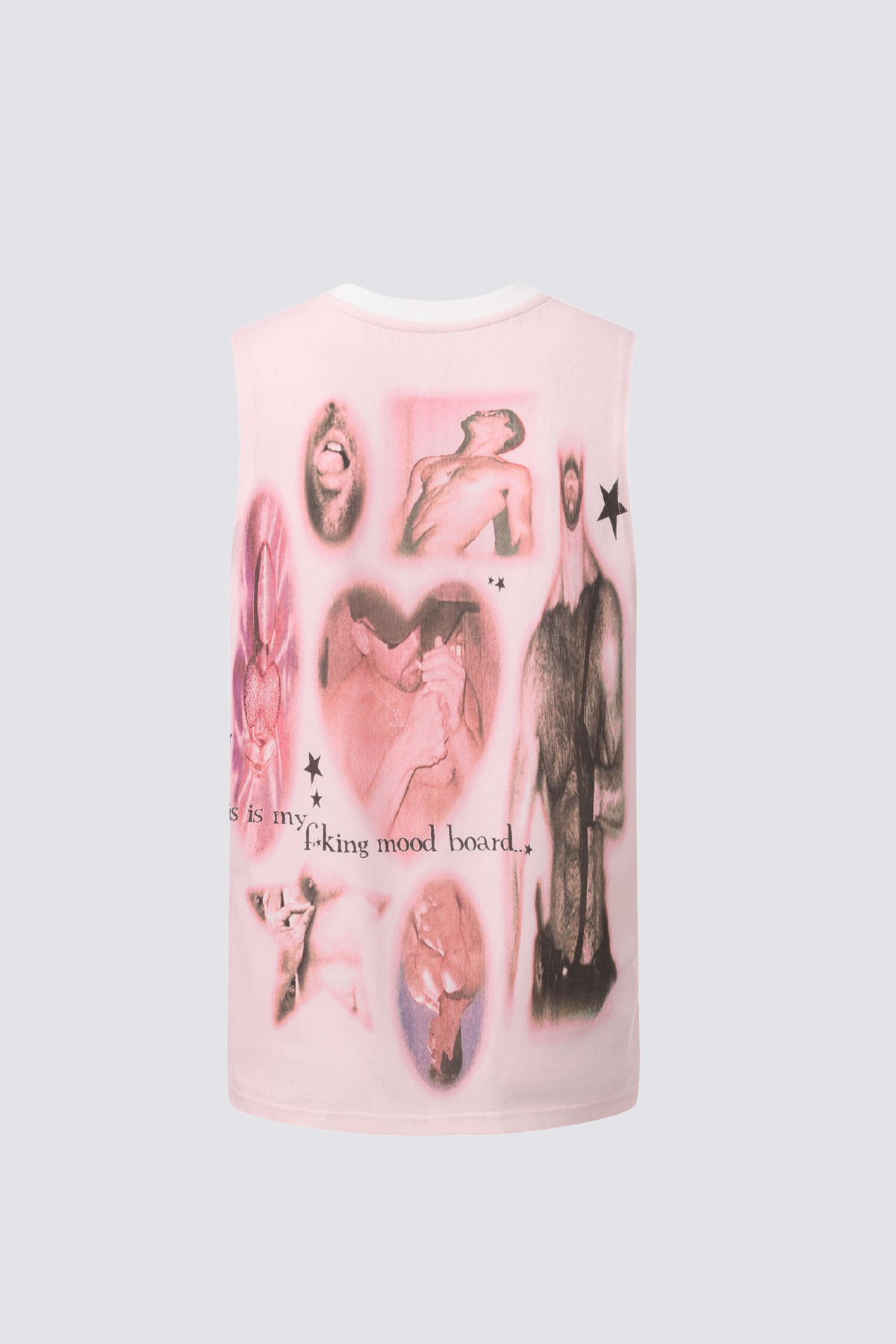 Pale Pattern Sleeveless Print Top