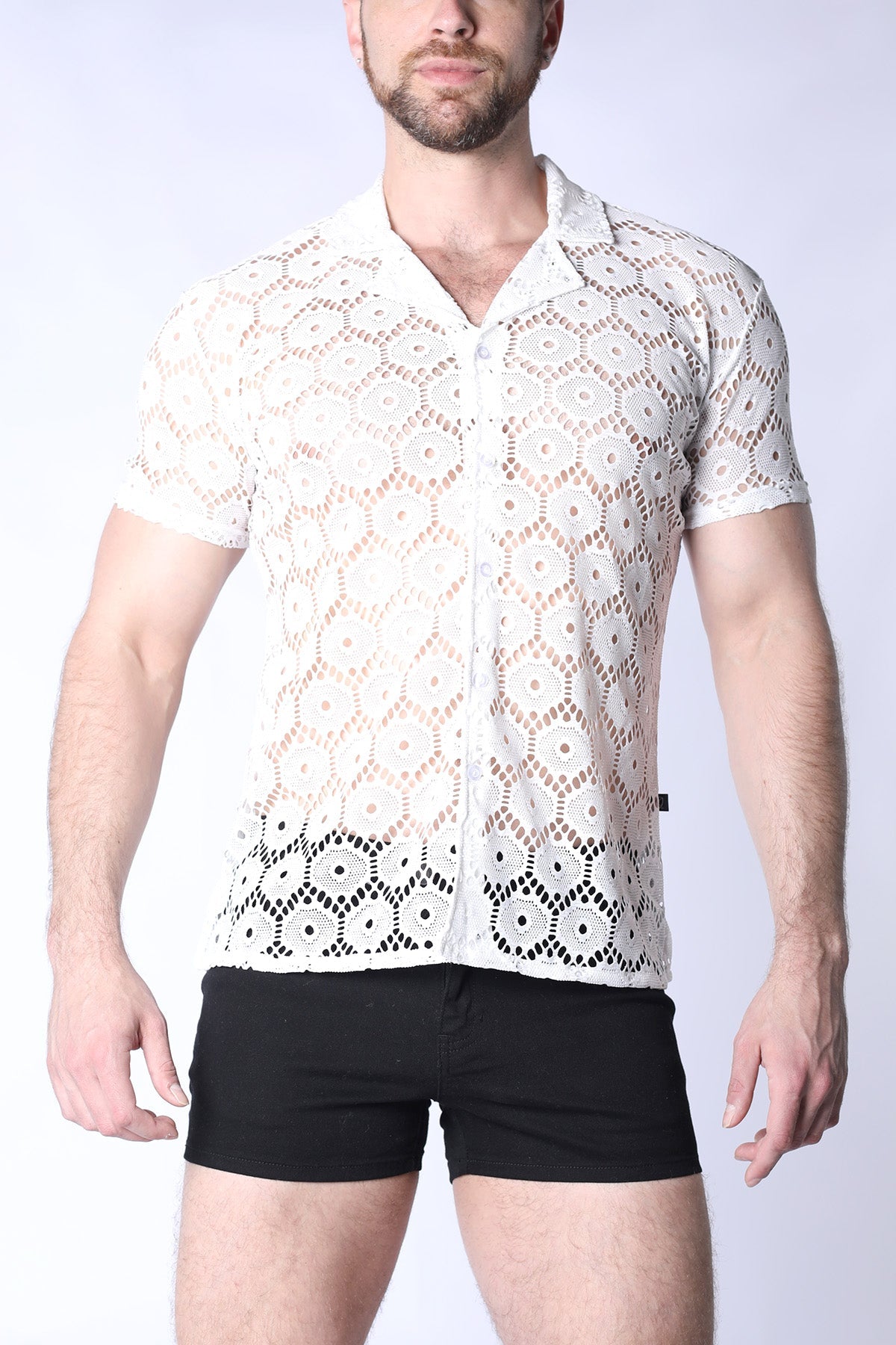 Palermo Button Down Mesh Shirt