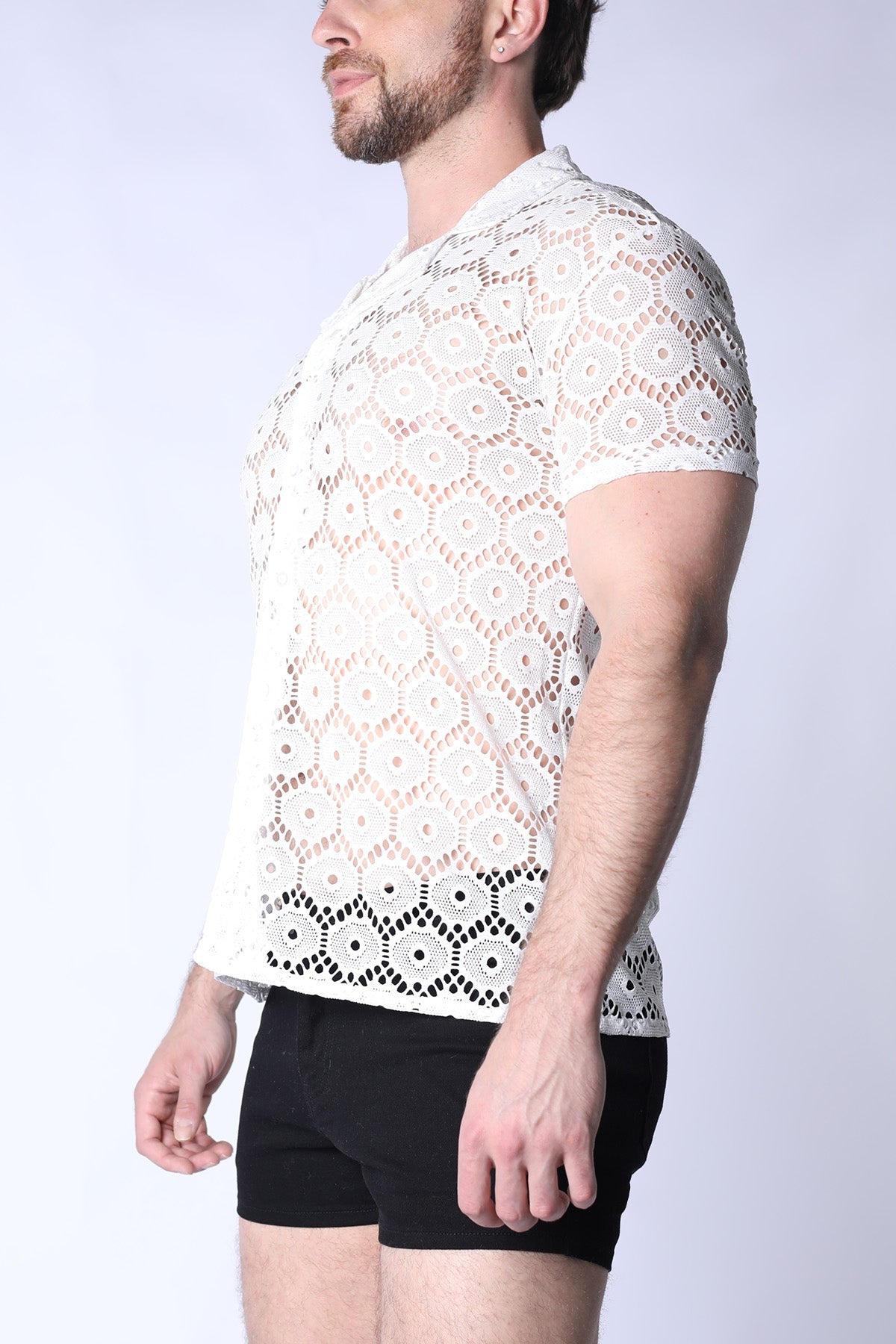 Palermo Button Down Mesh Shirt