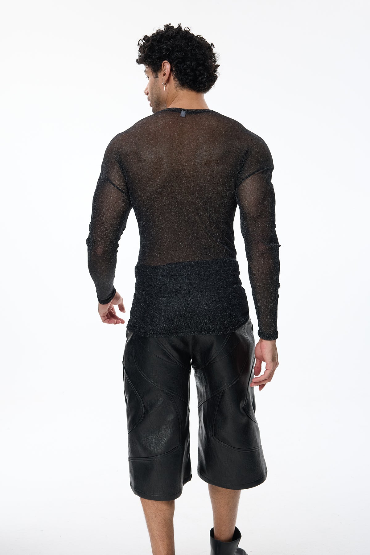 Power Blend Long Sleeve Glitter Top