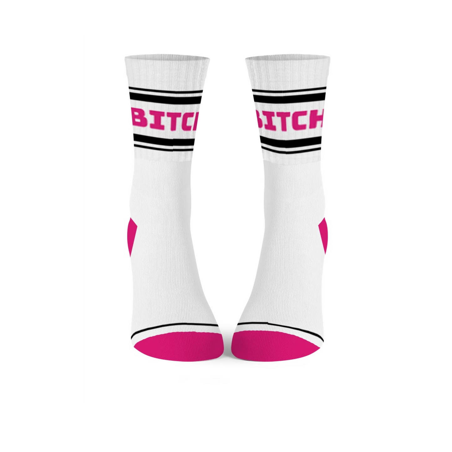BITCH | Cotton Crew Socks | Mid-length