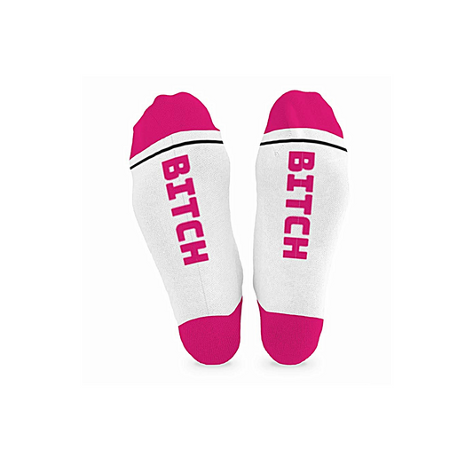 BITCH | Cotton Crew Socks | Mid-length