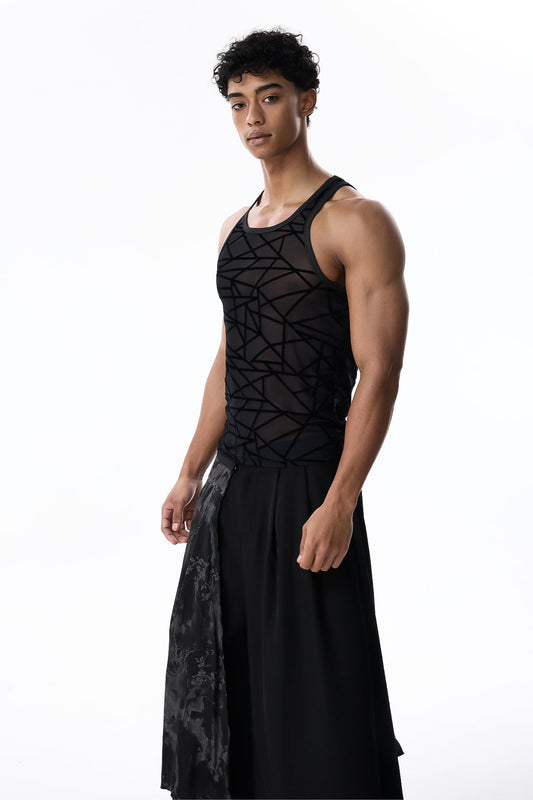 Pure Drift Mesh Sleeveless Top