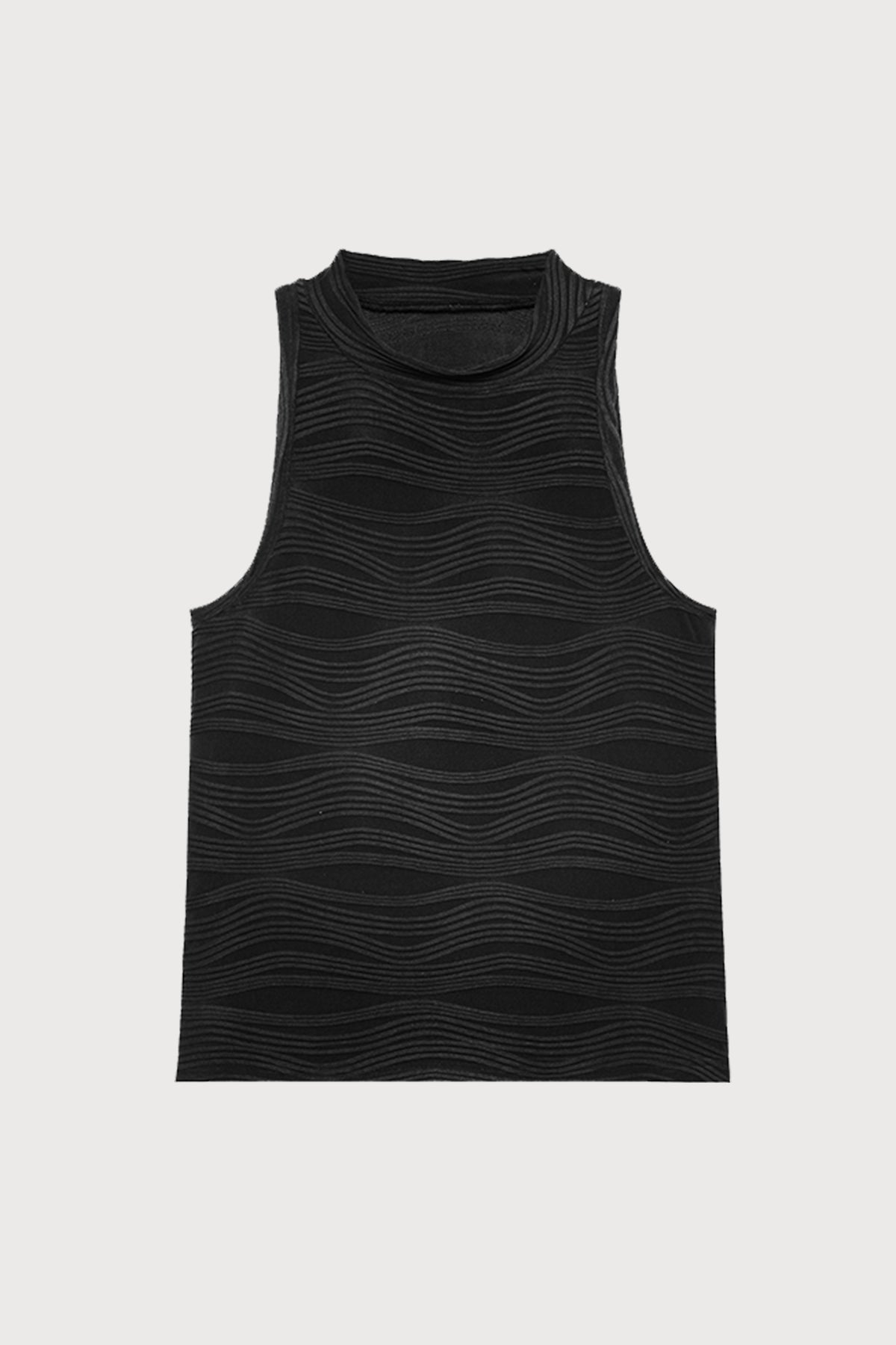 Quiet Voice Embroidered Vest Black