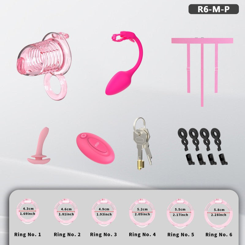 Transparent Flexible Chastity Cage with Stretchable Design (R6)