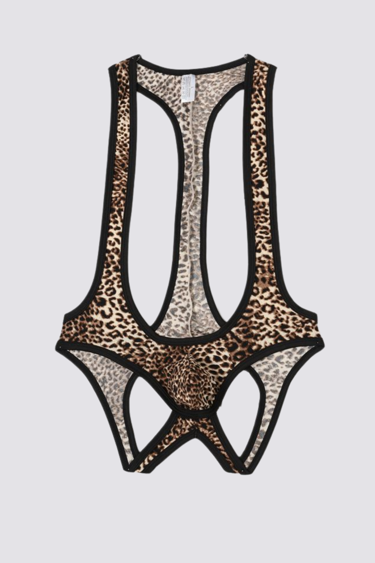 Rave Leopard Print Bodysuit Brown