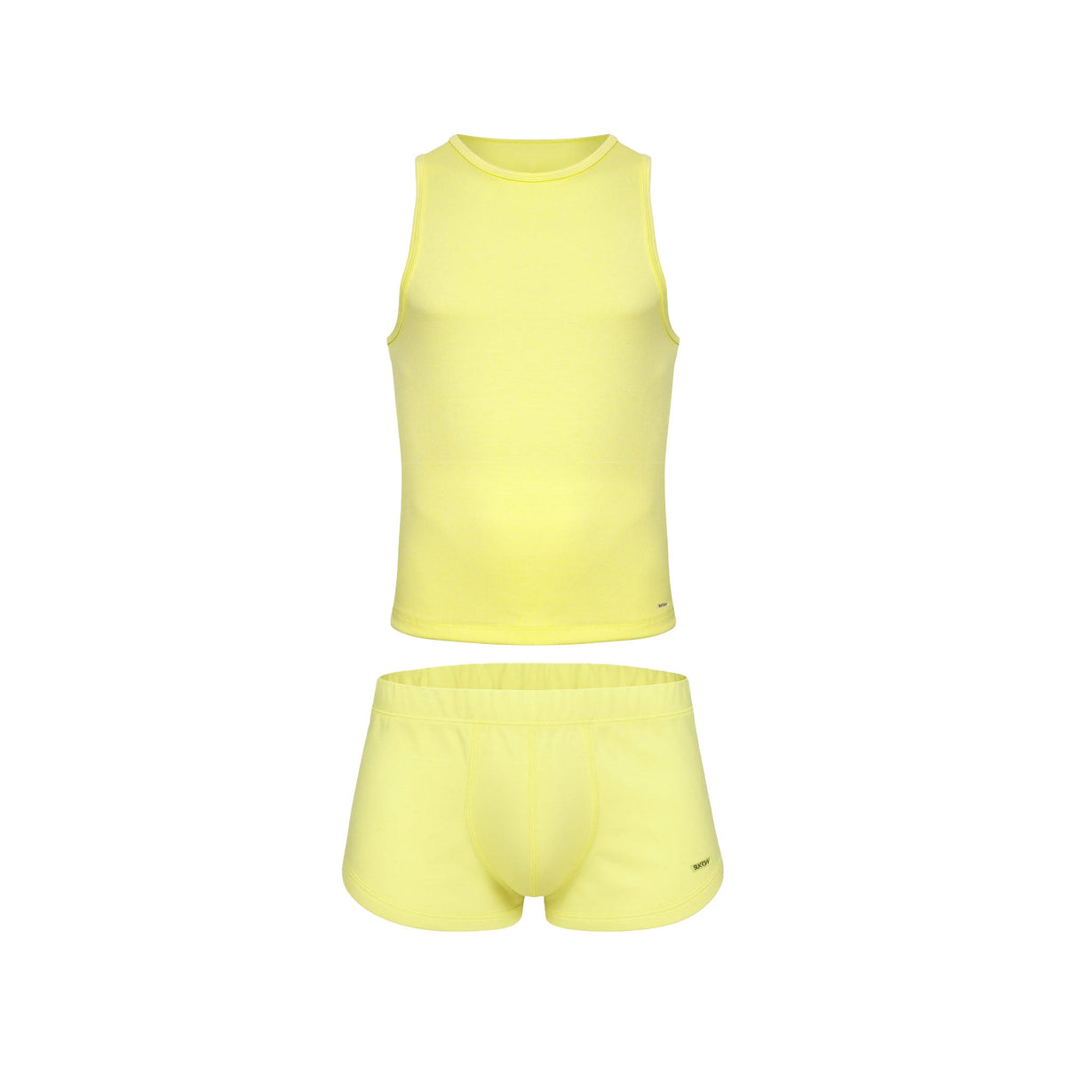 SUKREW 1x Shorts + 1x Vest Multipack Blonde Yellow
