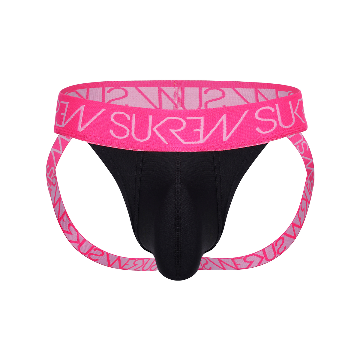 SUKREW Jockstrap Underground Black/Elect Pink