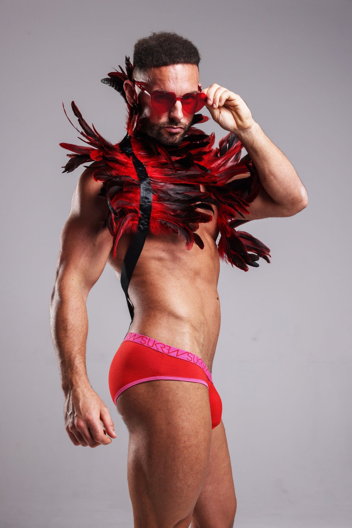 SUKREW Low-rise Brief Red