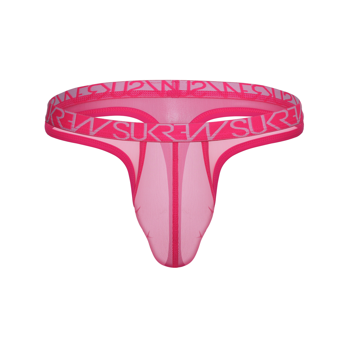 SUKREW Sheer Low-rise Thong Elect Pink