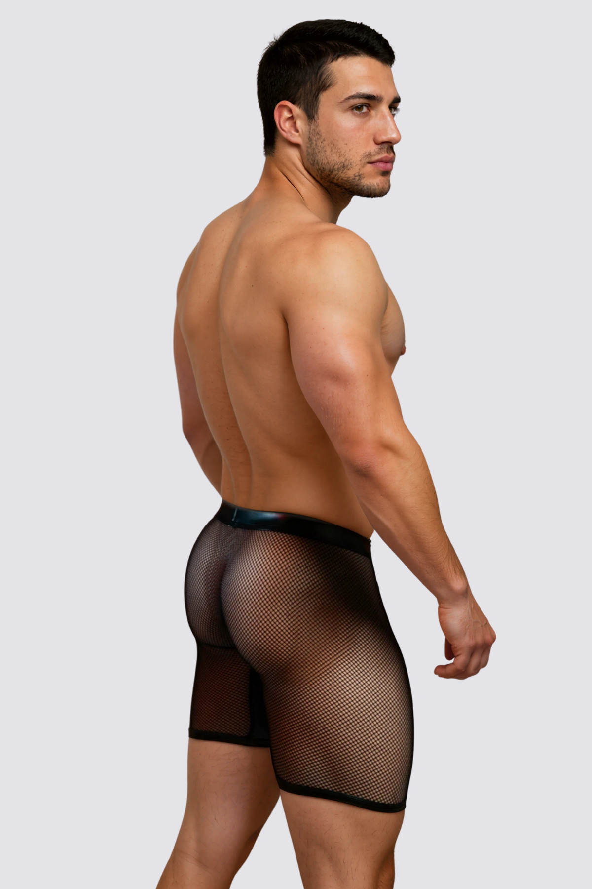 Satin Shadow Breathable Mesh Shorts