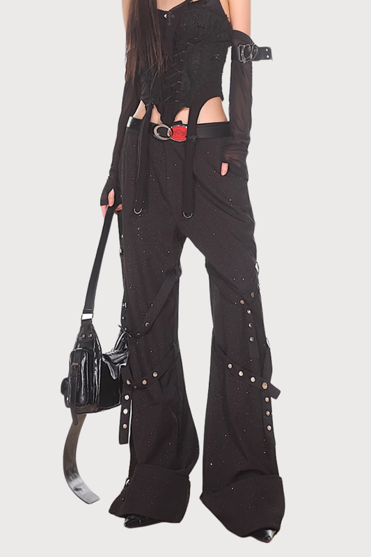 Sharp Form Draped Wide Leg Pants