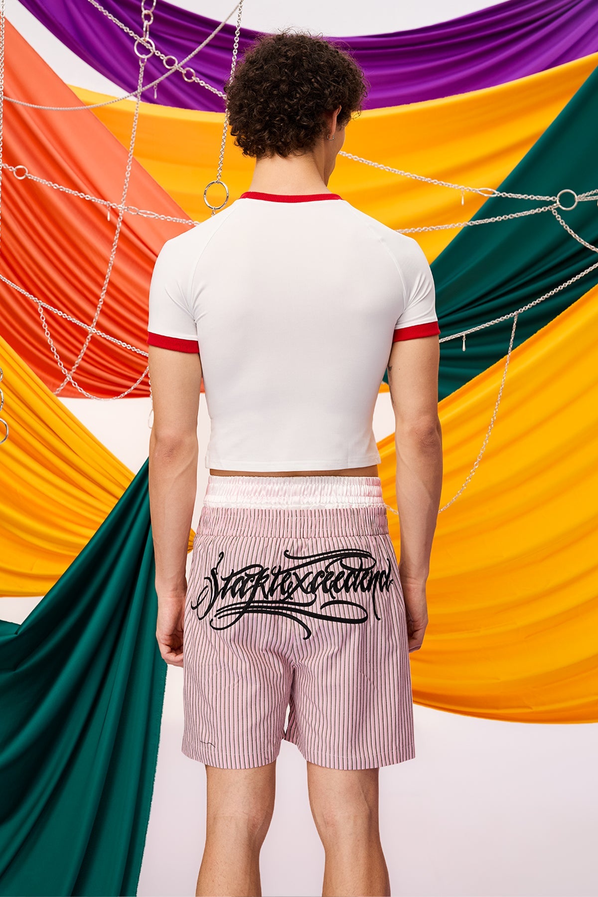Short Ascent Print Crop Top