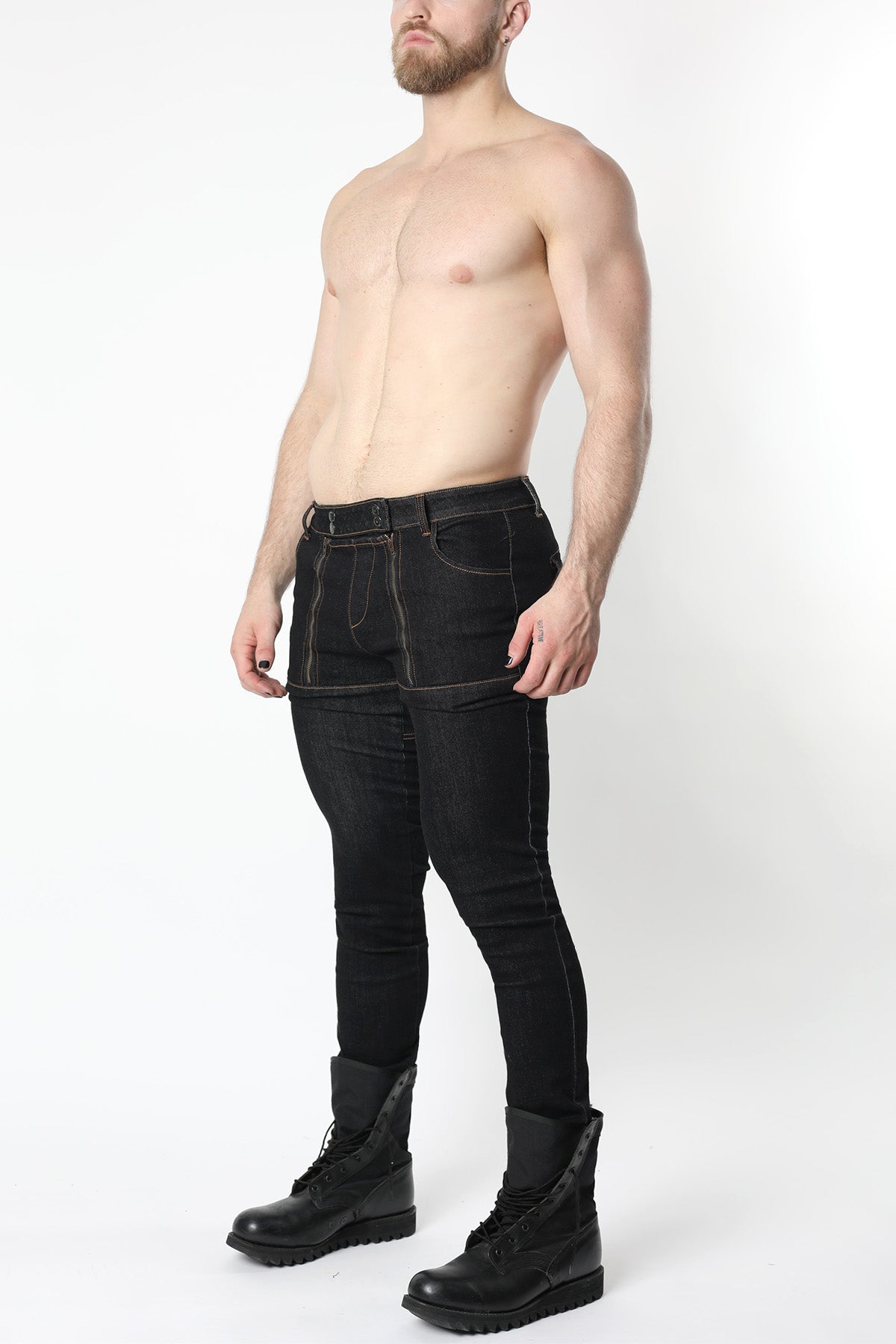 Slick Carpenter Denim Zipper Pant (WHOLESALE) - TIMOTEO