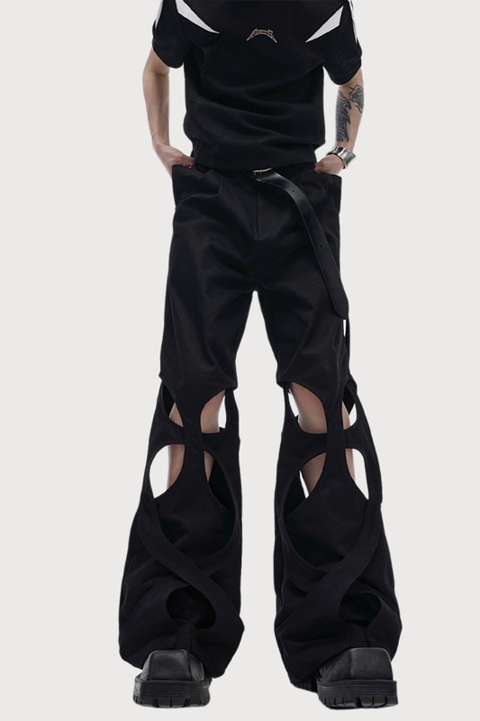 Smooth Drift Cutout Wide Leg Pants