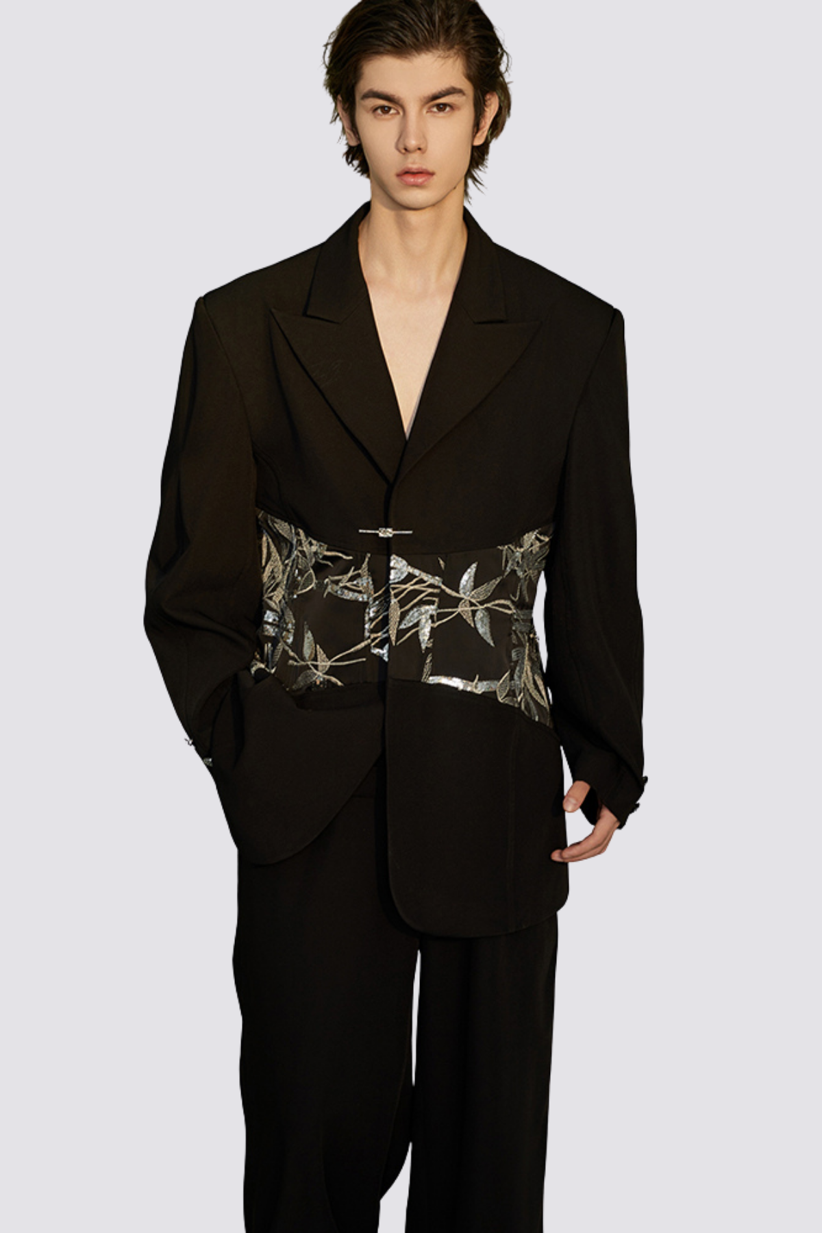 Solid Phase Embroidery Jacket