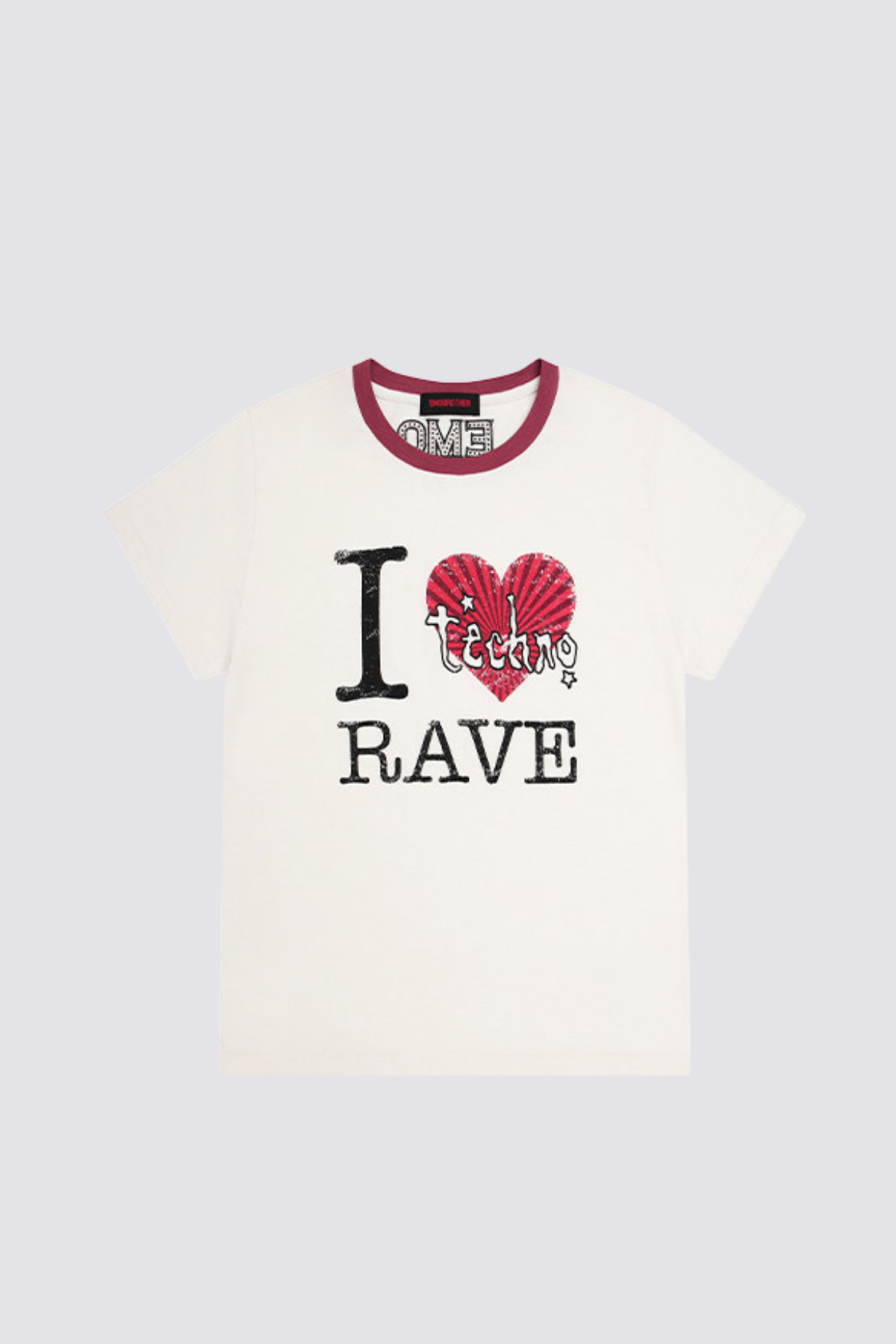 Solid Sketch Print T-Shirt Beige