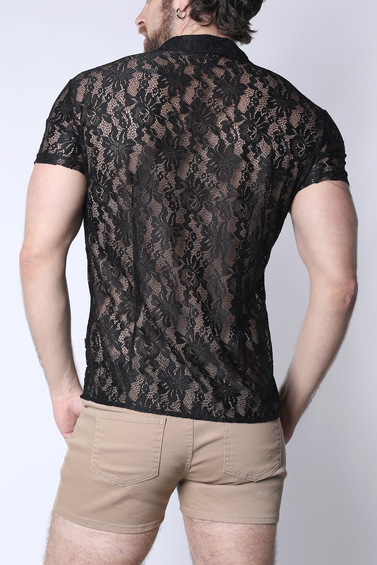 Sorrento Button-Down Lace Shirt