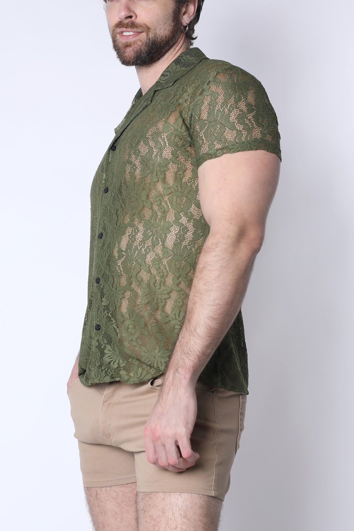 Sorrento Button-Down Lace Shirt